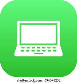 Isolated Portable Computer Icon Symbol On Clean Background. Vector Laptop Element In Trendy Style.