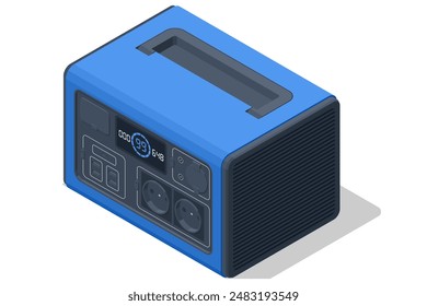 Isolated portable home battery designed for home backup. Home backup solution. Portable power supply battery to use for camping, fishing, hunting or during power outages.