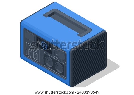 Isolated portable home battery designed for home backup. Home backup solution. Portable power supply battery to use for camping, fishing, hunting or during power outages.