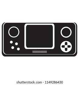 Isolated portable videogame console icon