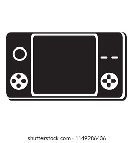Isolated portable videogame console icon