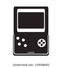 Isolated portable videogame console icon