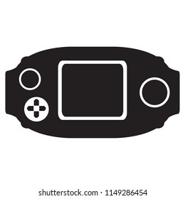 Isolated portable videogame console icon