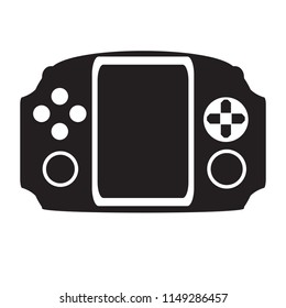 Isolated portable videogame console icon