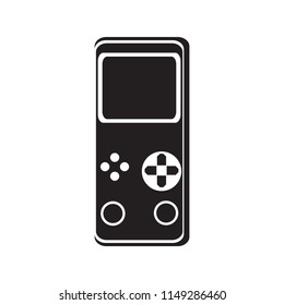 Isolated portable videogame console icon