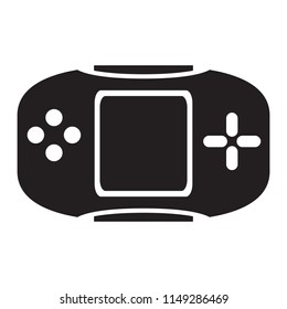 Isolated portable videogame console icon