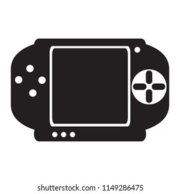 Isolated portable videogame console icon