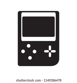 Isolated portable videogame console icon