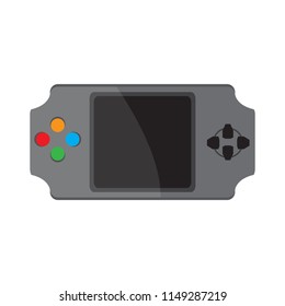 Isolated portable videogame console icon
