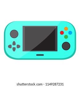 Isolated portable videogame console icon