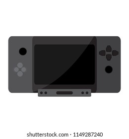 Isolated portable videogame console icon