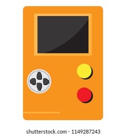 Isolated portable videogame console icon