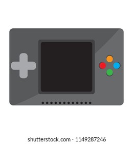 Isolated portable videogame console icon