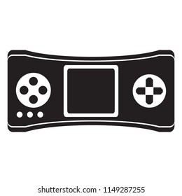 Isolated portable videogame console icon