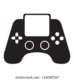 Isolated portable videogame console icon