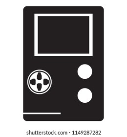 Isolated portable videogame console icon