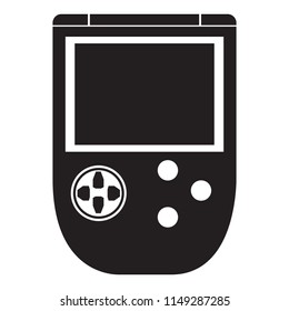 Isolated portable videogame console icon