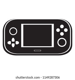 Isolated portable videogame console icon