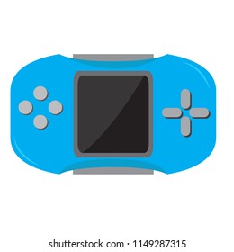 Isolated portable videogame console icon