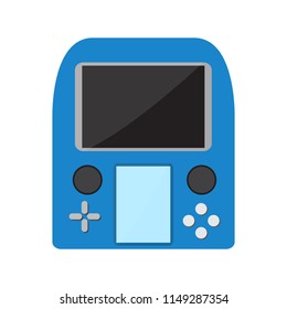 Isolated portable videogame console icon