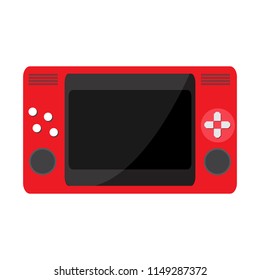 Isolated portable videogame console icon