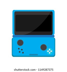 Isolated portable videogame console icon