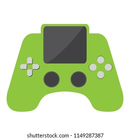 Isolated portable videogame console icon
