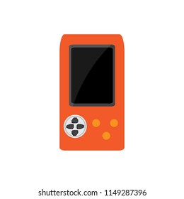 Isolated portable videogame console icon