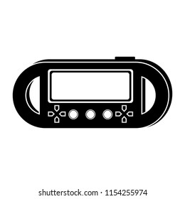 Isolated portable videogame console icon