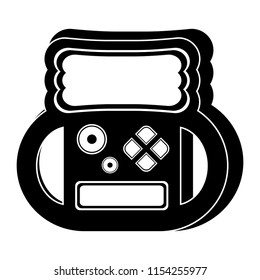 Isolated portable videogame console icon