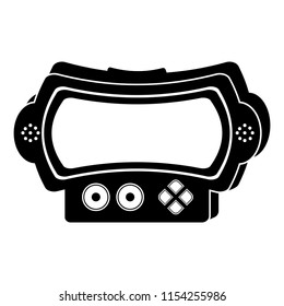 Isolated portable videogame console icon