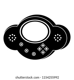 Isolated portable videogame console icon