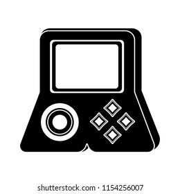 Isolated portable videogame console icon