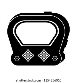 Isolated portable videogame console icon