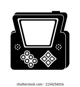 Isolated portable videogame console icon
