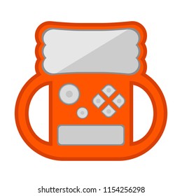 Isolated portable videogame console icon