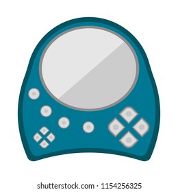 Isolated portable videogame console icon