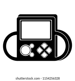 Isolated portable videogame console icon
