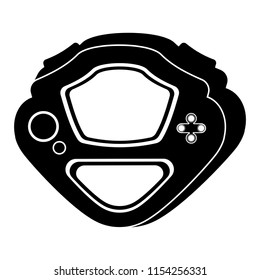 Isolated portable videogame console icon