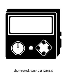 Isolated portable videogame console icon