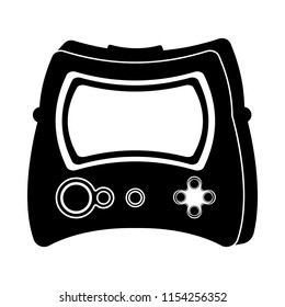 Isolated portable videogame console icon