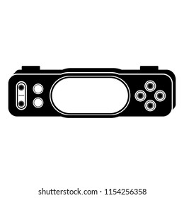 Isolated portable videogame console icon