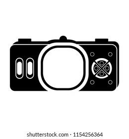Isolated portable videogame console icon