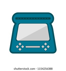 Isolated portable videogame console icon