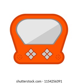 Isolated portable videogame console icon