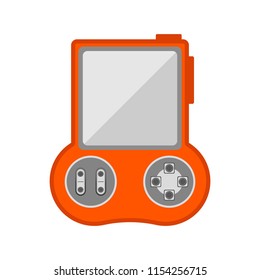 Isolated portable videogame console icon