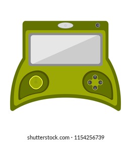 Isolated portable videogame console icon