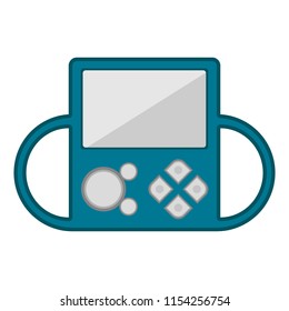 Isolated portable videogame console icon