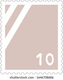 Einziger Porto-Briefmarkensemble-Bildmaterial.
