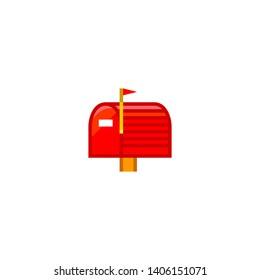 Isolated Postbox Vector Icon, Emoji, Emoticon
